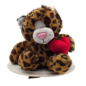 Leopard Funky Friend Stuffed Plush Animal Valentines Day 10" Spots